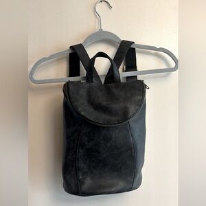 Joy Susan Black Leather backpack bag!